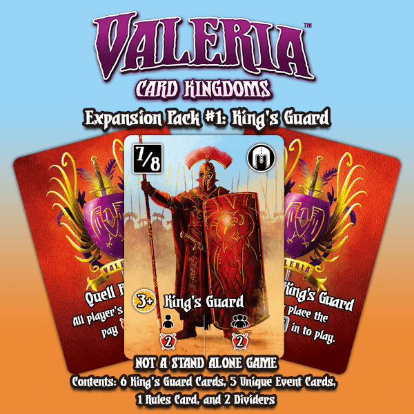 Valeria Card Kingdoms Expansion Pack 01 King's Guard CrowdFinder